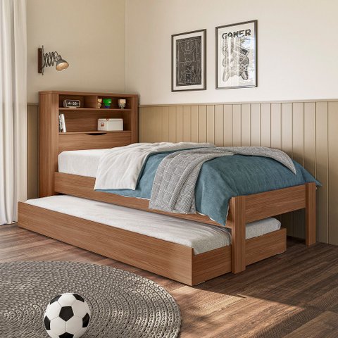 Bicama Solteiro Invicta com Baú