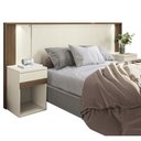 Ver imagem 4 de Cabeceira Casal Com 2 Mesas De Apoio Com Gaveta Bourbon