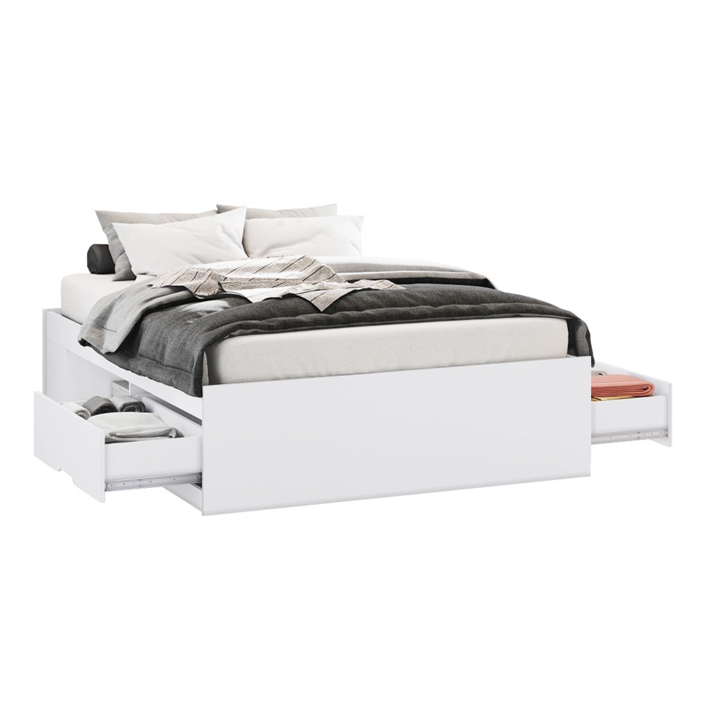 Cama Casal MDF/MDP com 2 Gavetas Kiara - 4