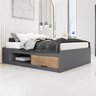 Cama Casal 2 Gaveta Hanna - 1