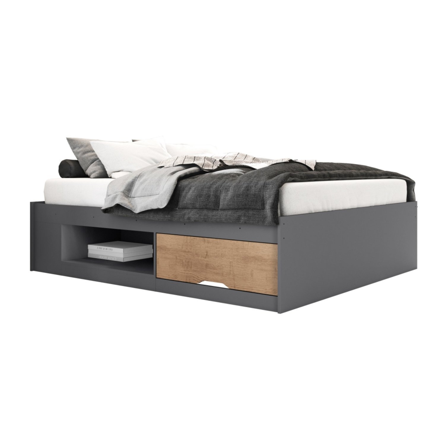 Cama Casal 2 Gaveta Hanna - 2