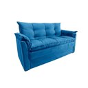 Ver imagem 2 de Sofá Small 3 Lugares Conforto 160cm Suede Azul Herrero Decor