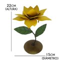 Ver imagem 2 de Suporte para Velas Castiçais Decorativo Rustico Artesanal Colonial - Amarelo