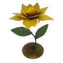 Ver imagem 3 de Suporte para Velas Castiçais Decorativo Rustico Artesanal Colonial - Amarelo