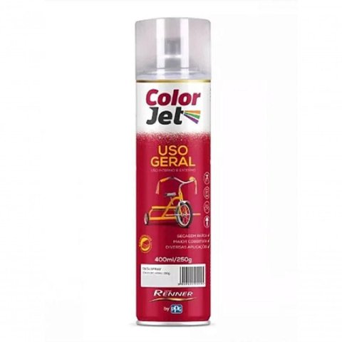 Tinta Color Jet Uso Geral Verniz Brilhante Multiuso Transparente Tintas Renner 400ml