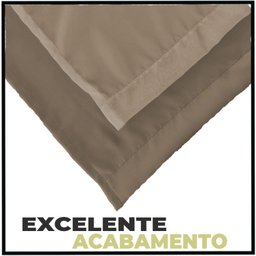 cortina pé direito para varão Veneza 5,50 x 5,00 voal bege - 4
