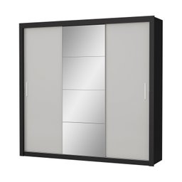 Guarda Roupa Casal 4 Espelhos 3 Portas de Correr 4 Gavetas Max Plus Espresso Móveis - 4