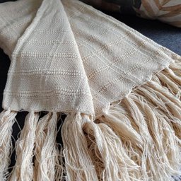 Xale para Sofá ou Poltrona em Algodão Cru 1,40 X 1,40 - 4
