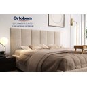 Ver imagem 3 de Cabeceira Painel Imperial Estofada Suspensa Casal Areia 1,40m - Pc Móveis