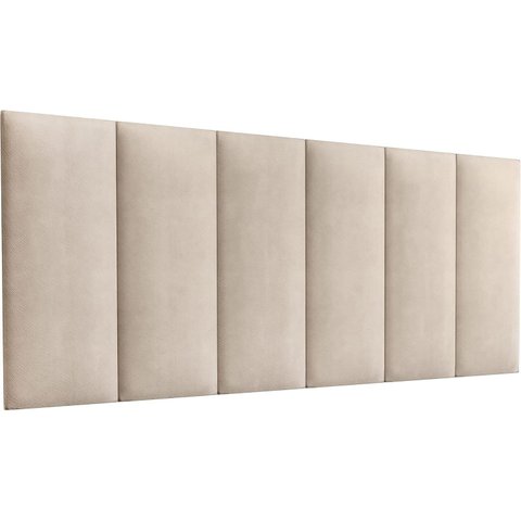 Cabeceira Painel Imperial Estofada Suspensa Casal Areia 1,40m - Pc Móveis