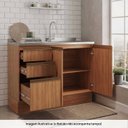 Ver imagem 5 de Balcão para Pia 120cm sem Tampo Aroeira CabeCasa MadeiraOriginals