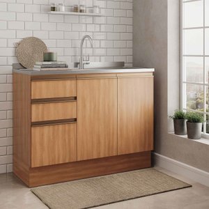 Balcão para Pia 120cm sem Tampo Aroeira CabeCasa MadeiraOriginals