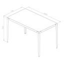 Ver imagem 3 de Mesa de Jantar Estrutura em Aço 120x70cm Rio Preto