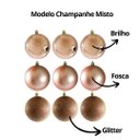 Ver imagem 4 de Kit 30 Bolas Natal Mista Glitter, Fosca, Lisa Champagne Mini 4cm - Master Christmas