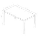 Ver imagem 3 de Mesa de Jantar Estrutura em Aço 140x80cm Rio Preto