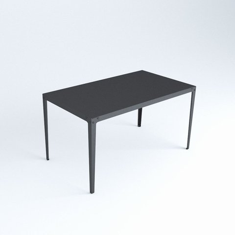 Mesa de Jantar Estrutura em Aço 140x80cm Rio Preto