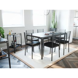 Mesa de Jantar Estrutura em Aço 140x80cm Rio - 2