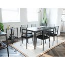 Ver imagem 2 de Mesa de Jantar Estrutura em Aço 140x80cm Rio Preto