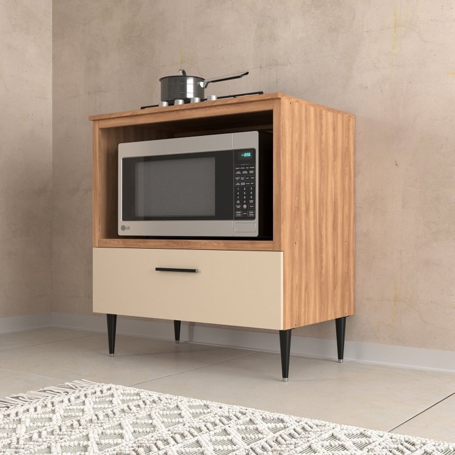 Cozinha Modulada 5 Peças 11 Portas 2 Gavetas Flora Moveis Sul - 9