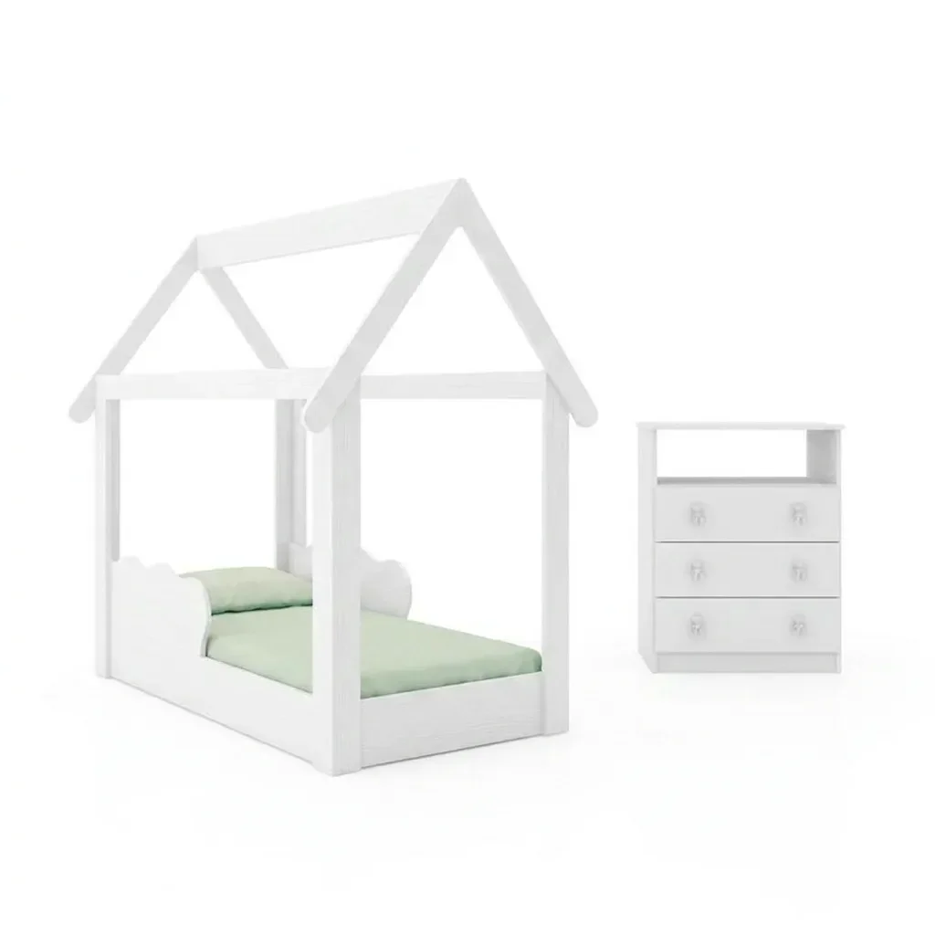 Ver imagem 6 de Conjunto Infantil Cama Montessoriana com Cômoda