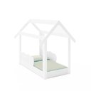 Ver imagem 2 de Conjunto Infantil Guarda Roupa com Nichos Cômoda e Cama Montessoriana Branco