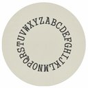 Ver imagem 1 de Tapete Alfabeto Redondo Ø100cm Natural - Antiderrapante FASTLAR TAPETE REDONDO