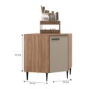 Ver imagem 6 de Cozinha Modulada 8 Peças 17 Portas e 2 Gavetas Flora Moveis Sul
