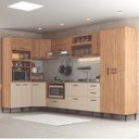 Ver imagem 1 de Cozinha Modulada 8 Peças 17 Portas e 2 Gavetas Flora Moveis Sul