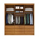 Ver imagem 3 de Guarda Roupa Casal Chicago 3 Portas 9 Gavetas S/Espelho Tcil Cinamomo