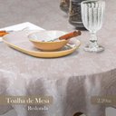 Ver imagem 2 de Toalha de Mesa Redonda Jacquard Bordado Poli-bambu 220cm