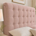 Ver imagem 3 de Cabeceira Ana Estofada Boucle p/ Cama Box Casal King 195cm Quarto