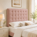 Ver imagem 4 de Cabeceira Ana Estofada Boucle p/ Cama Box Casal King 195cm Quarto