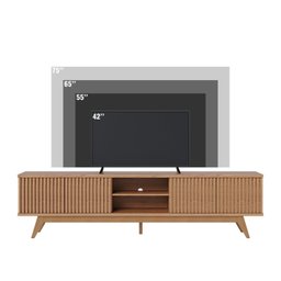 Rack para TV até 75 Polegadas com Ripado e 4 Portas Fortaleza - 10