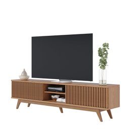 Rack para TV até 75 Polegadas com Ripado e 4 Portas Fortaleza - 7