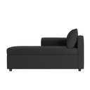 Ver imagem 1 de Recamier Divã Londres 140cm Suede Preto - Inova Decor