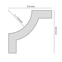 Ver imagem 3 de Canto Decorativo para Boiserie Poliestireno Bi40 4 unidades