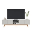 Ver imagem 3 de Rack para TV até 75 Polegadas com Ripado Pés Madeira Maciça Fortaleza