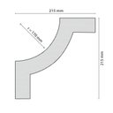 Ver imagem 2 de Canto Decorativo para Boiserie Poliestireno BU40 4 Unidades Branco Homestar