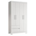 Ver imagem 7 de Berço Americano Mini Cama Soninho com Guarda Roupa Olimpia Branco Flex - Móveis Albatroz