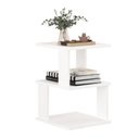 Ver imagem 3 de Mesa de Cabeceira 3 Prateleiras SPIN360 Branco