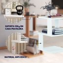 Ver imagem 5 de Mesa de Cabeceira 3 Prateleiras SPIN360 Branco