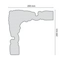 Ver imagem 2 de Canto Decorativo Para Boiserie Poliestireno 2cm x 2cm 4 Unidades Bu40d HomeStar