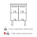 Ver imagem 5 de Gabinete para Lavanderia em Aço Vênus Branco com Tanque 60 Preto - Cozimax