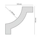 Ver imagem 3 de Canto Decorativo para Boiserie Bw11 em Poliestireno 4 Unidades 