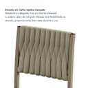Ver imagem 7 de Conjunto Sala de Jantar Mesa 6 Cadeiras Tampo de Vidro e MDF Itália Veneza Bege Malha Juta/Pérola