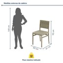 Ver imagem 5 de Conjunto Sala de Jantar Mesa 6 Cadeiras Tampo de Vidro e MDF Itália Veneza Bege Malha Juta/Pérola