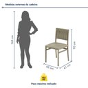 Ver imagem 4 de Conjunto Sala de Jantar Mesa 6 Cadeiras Tampo de Vidro e MDF Itália Veneza Bege Malha Juta/Pérola