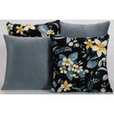 Ver imagem 1 de Kit 4 Almofadas Para Sofá Estampa Cinza Com Preto