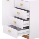 Ver imagem 7 de Cômoda para Quarto com Espelho 2 Portas 4 Gavetas 120cm Tulsa V01 Branco Camarim - Lyam Decor