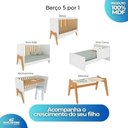 Ver imagem 4 de Berço Peroba Guti Branco C/ Amêndoa Multifuncional Infantil